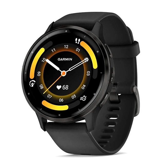 Garmin Venu 3, Slate/Black, Silicone band