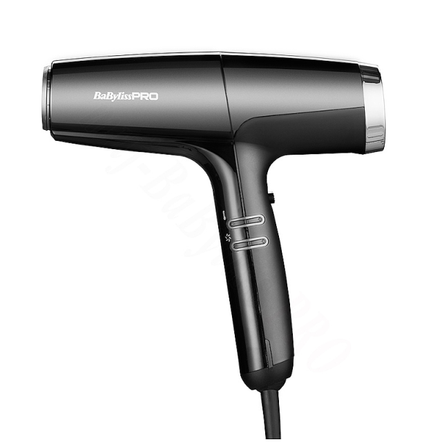 BaByliss PRO BAB8550BE Black & Silver Falco High Speed Blow Dryer